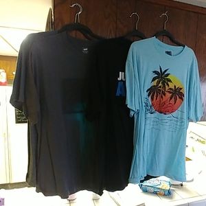 T-shirts (Hang 10, 2 Nike's, 1 Vans)XXL